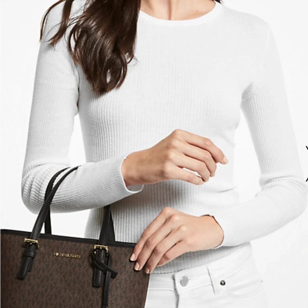 NWT Michael Kors Jet Set Travel Extra-Small Logo Top-Zip Tote Bag - Picture 3 of 7